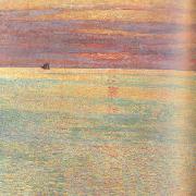 Childe Hassam Sunset at Sea (nn02) oil painting on canvas